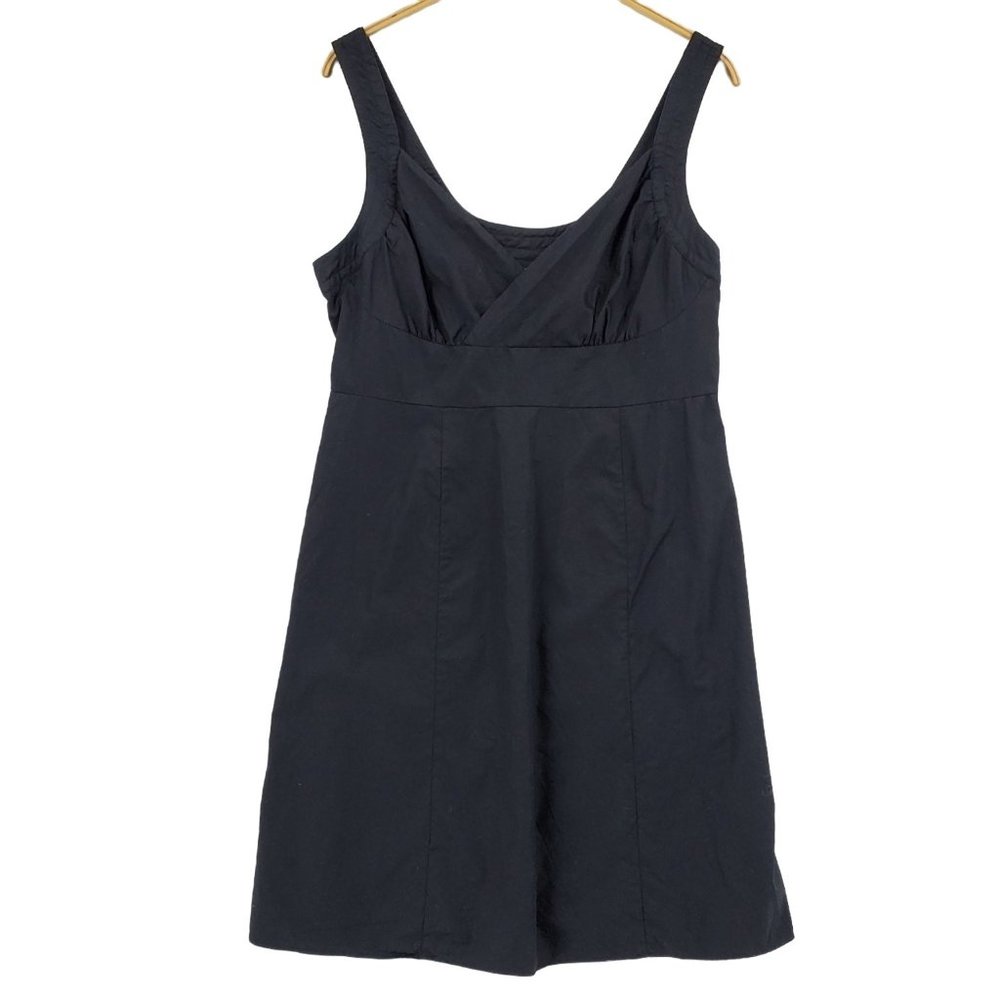 Lane Bryant Black Cotton Sleeveless V Neck Pencil Dress NWT